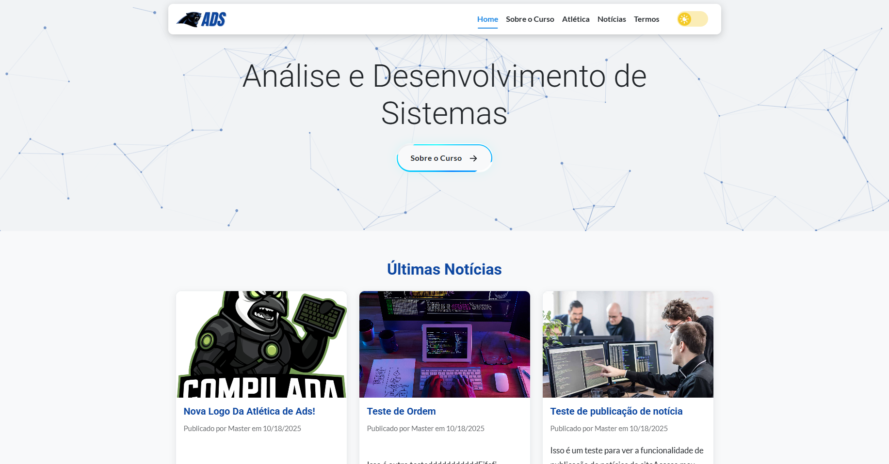 Captura de tela do Projeto B